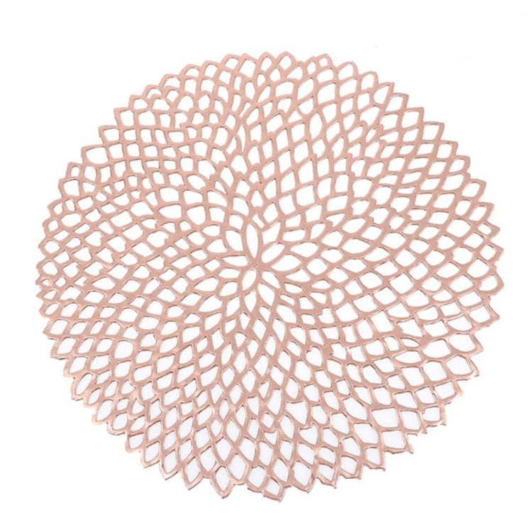 桌碗墊家居裝飾餐墊餐桌PVC塑料空心絕緣圓形巴洛克式地中海杯墊