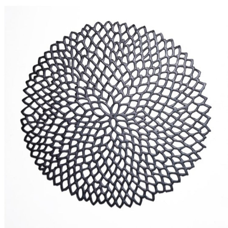 桌碗墊家居裝飾餐墊餐桌PVC塑料空心絕緣圓形巴洛克式地中海杯墊