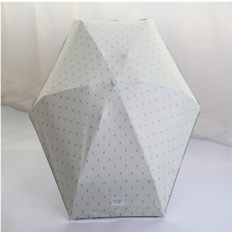 迷你口袋五折傘防紫外線晴黑膠雨傘