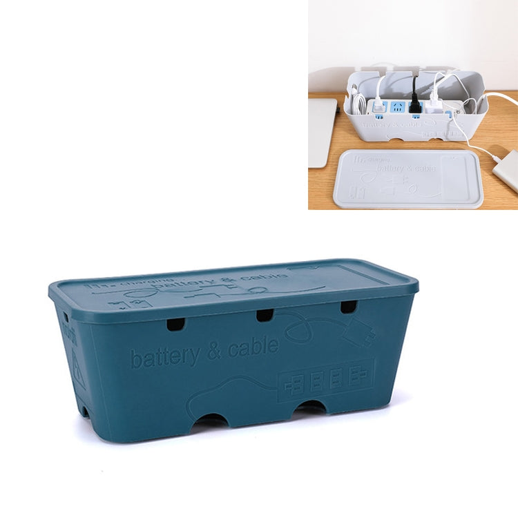 桌面插排電源數據線整理集線收納盒