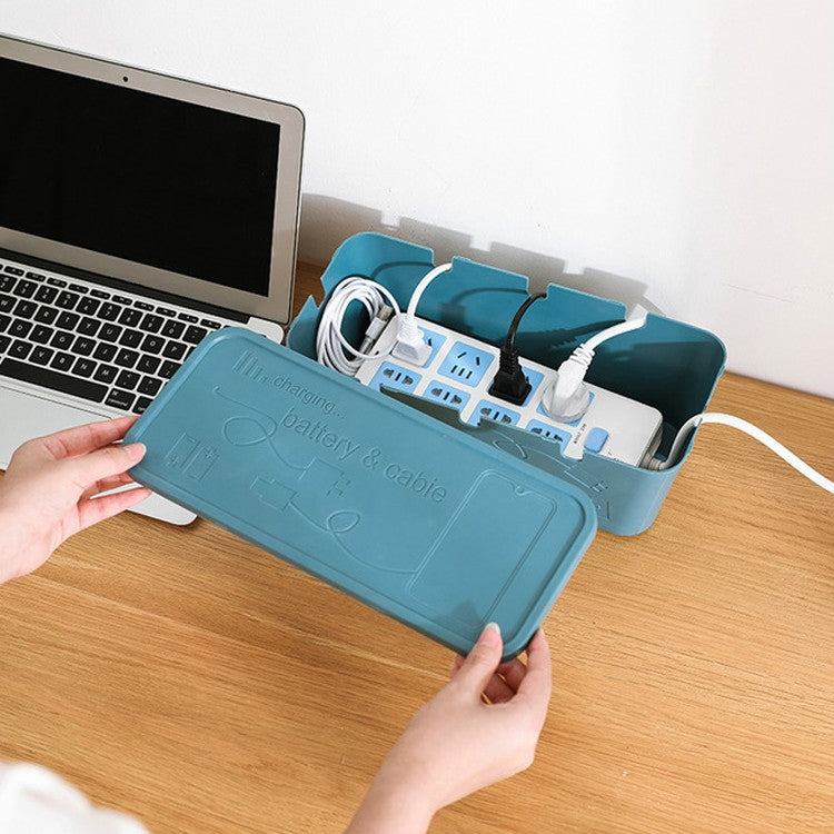 桌面插排電源數據線整理集線收納盒
