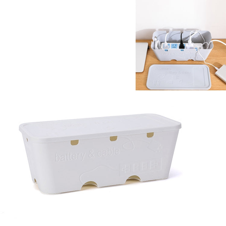 桌面插排電源數據線整理集線收納盒