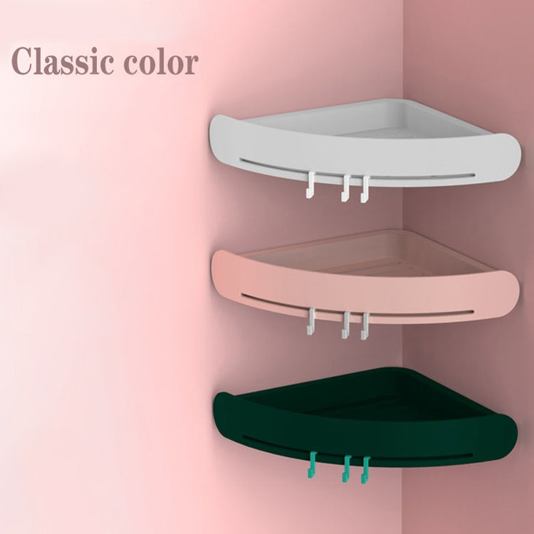 浴室浴架壁掛式免打三角塑料收納籃