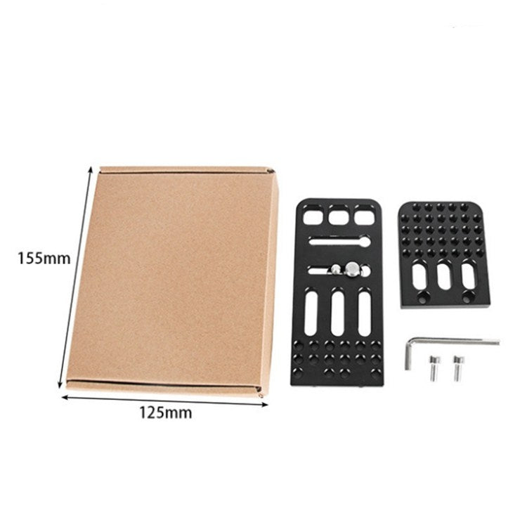 貝欣 L130A通用豎拍板適用單反穩定器快裝板三腳架液壓雲台豎拍板