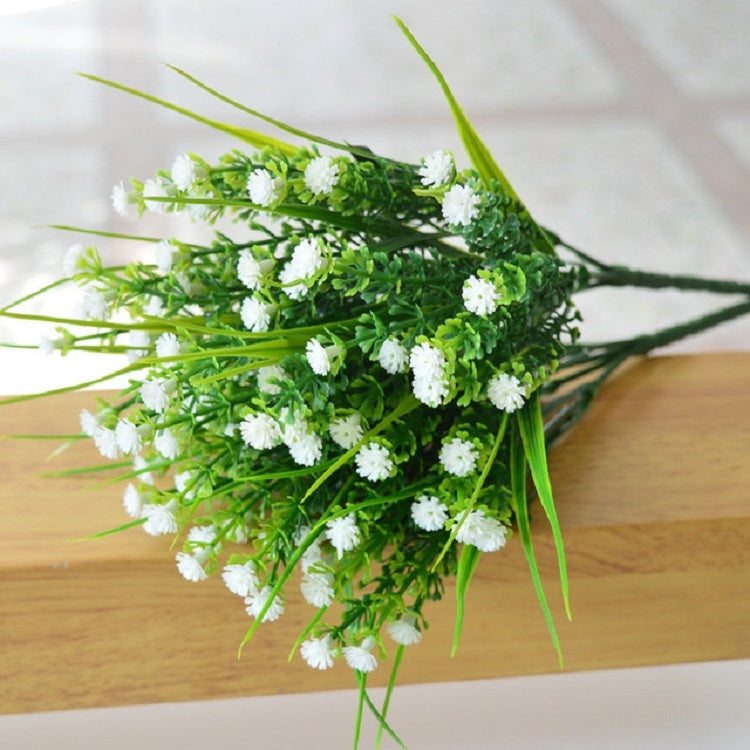 5枝一賣 仿真塑料滿天星薔薇仿真花束家居裝飾花