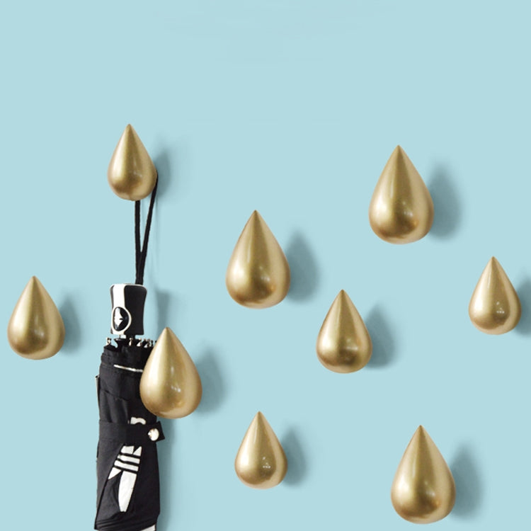 創意水滴掛鈎家居裝飾樹脂壁飾3D掛鈎單鈎壁掛衣架