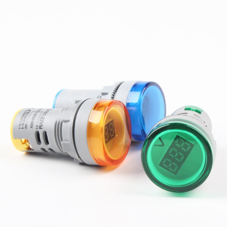 開孔22毫米, AD16-22DSV迷你60-500V通用指示燈數顯交流電壓表