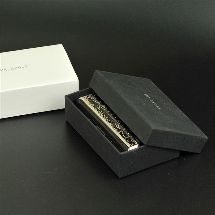 細煙煙盒雙面14支裝便攜金屬加長煙盒