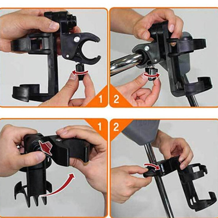 可旋轉可鎖死自行車水壺架嬰兒車奶瓶夾單車水瓶托架