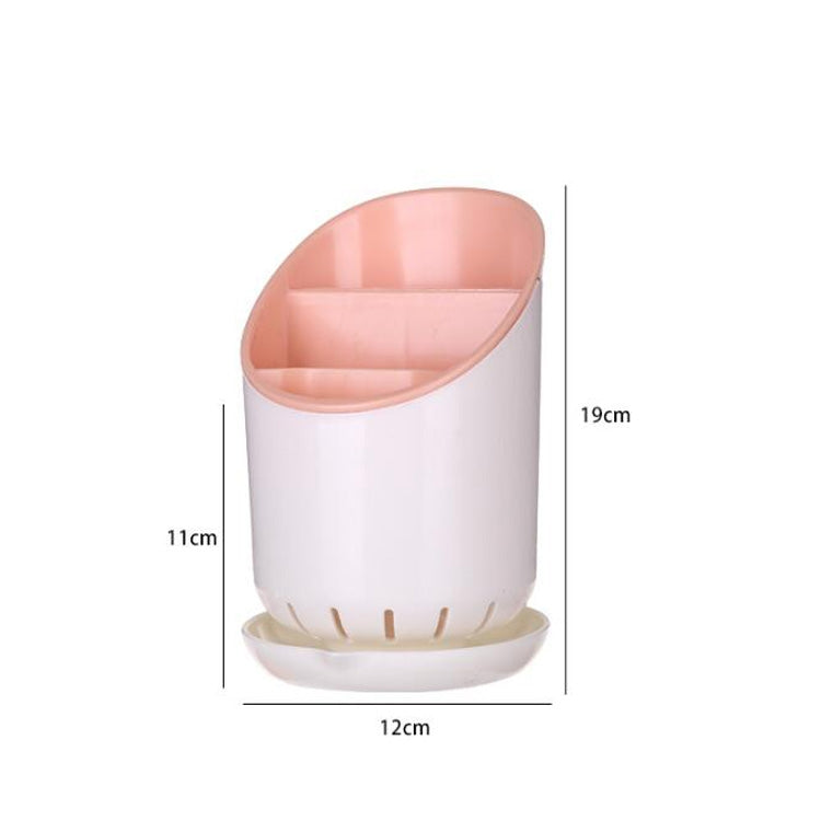 創意多功能雙層瀝水架 廚房筷子收納桶餐具收納盒