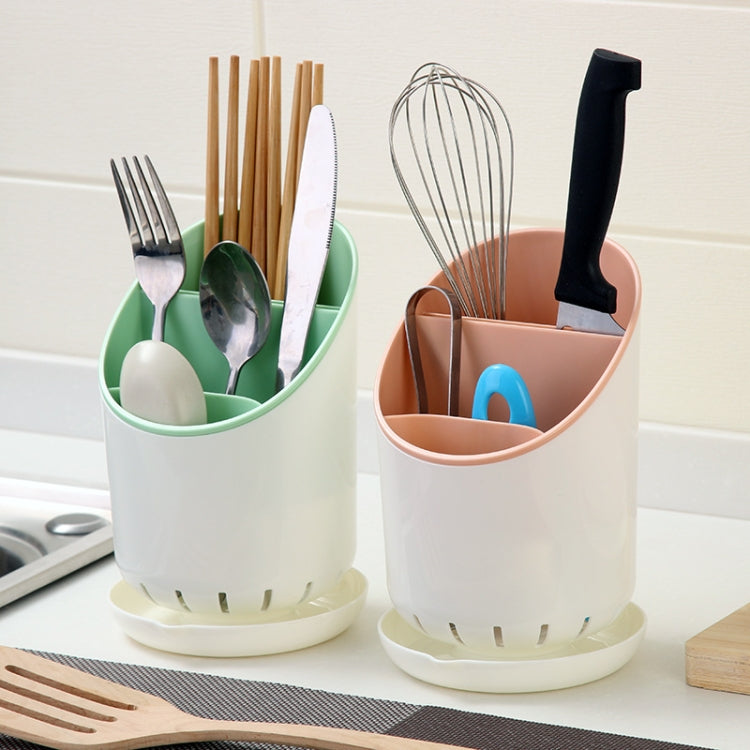 創意多功能雙層瀝水架 廚房筷子收納桶餐具收納盒