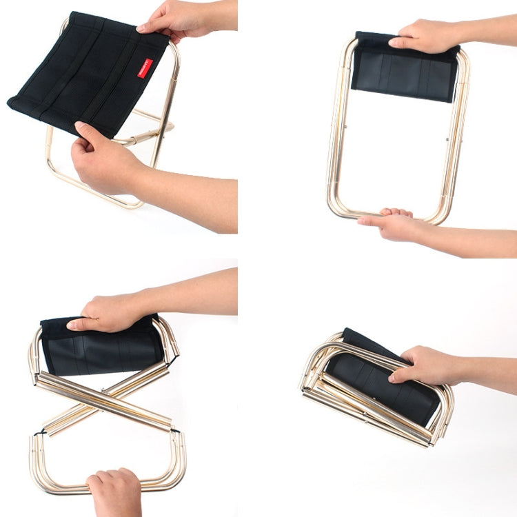 CLS 7075鋁合金釣魚椅 便攜野營火車凳，尺寸：24.8x22.5x27cm