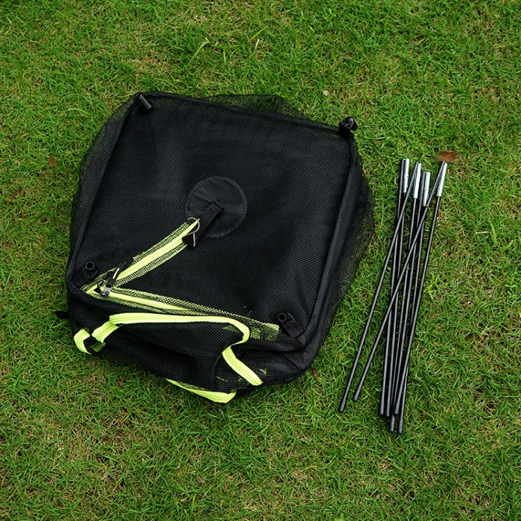 戶外摺疊曬網四層收納筐儲物籃野營曬魚晾曬網架掛籃