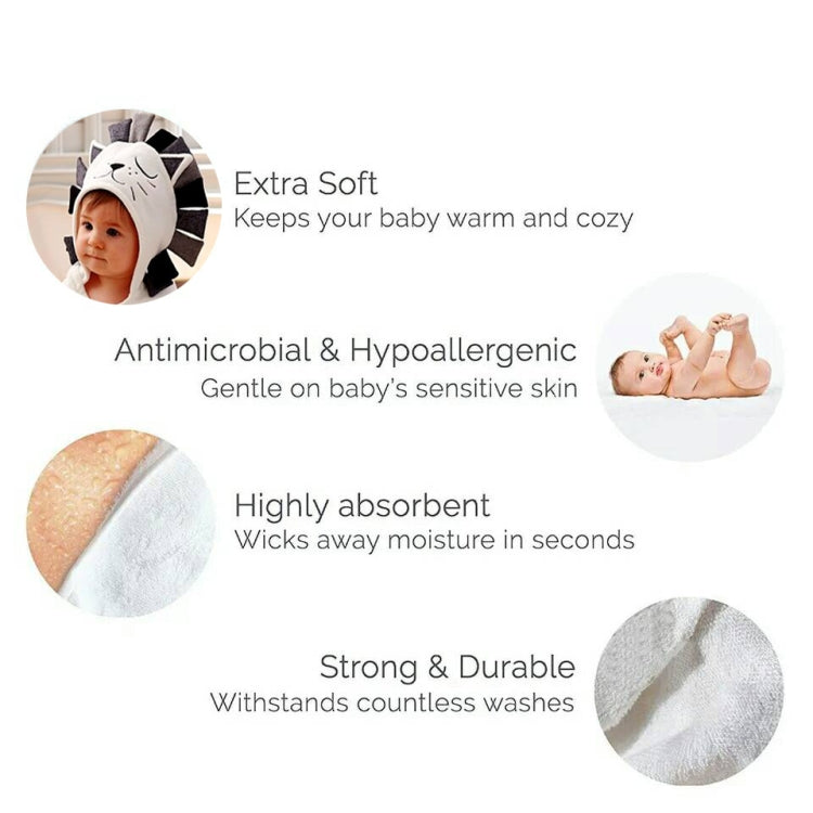 嬰兒浴巾純棉連帽毛巾連體衣純色兒童毛巾連帽毛毯嬰兒用品