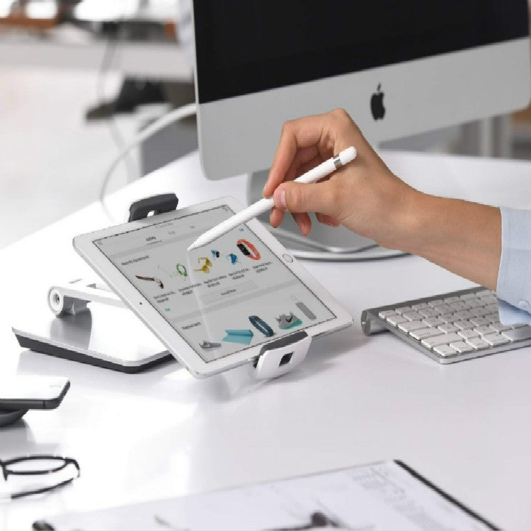 AP-7X 通用鋁製桌面支架適用於4.7-9.7英寸智能手機&平板電腦