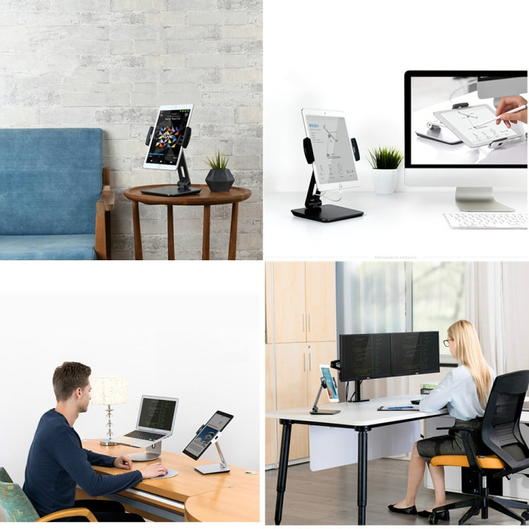 AP-7X 通用鋁製桌面支架適用於4.7-9.7英寸智能手機&平板電腦