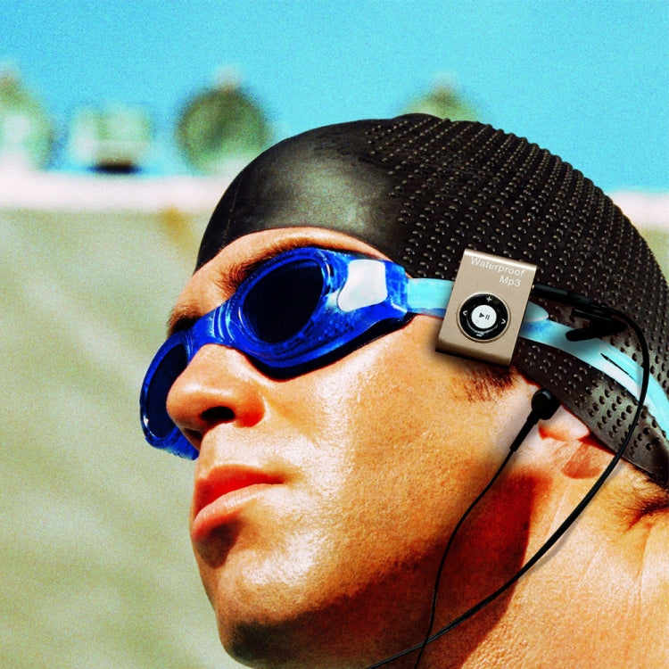 IPX8防水游泳運動潜水MP3音樂播放器帶耳機,