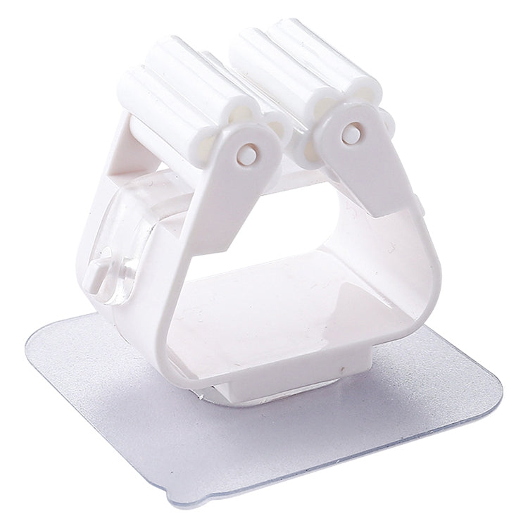 拖把架壁掛式收納架 家用廚房衛生間粘貼式收納掃帚衣架夾子掛架