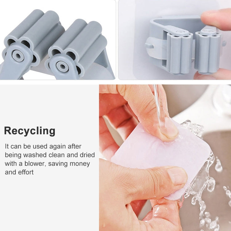 拖把架壁掛式收納架 家用廚房衛生間粘貼式收納掃帚衣架夾子掛架