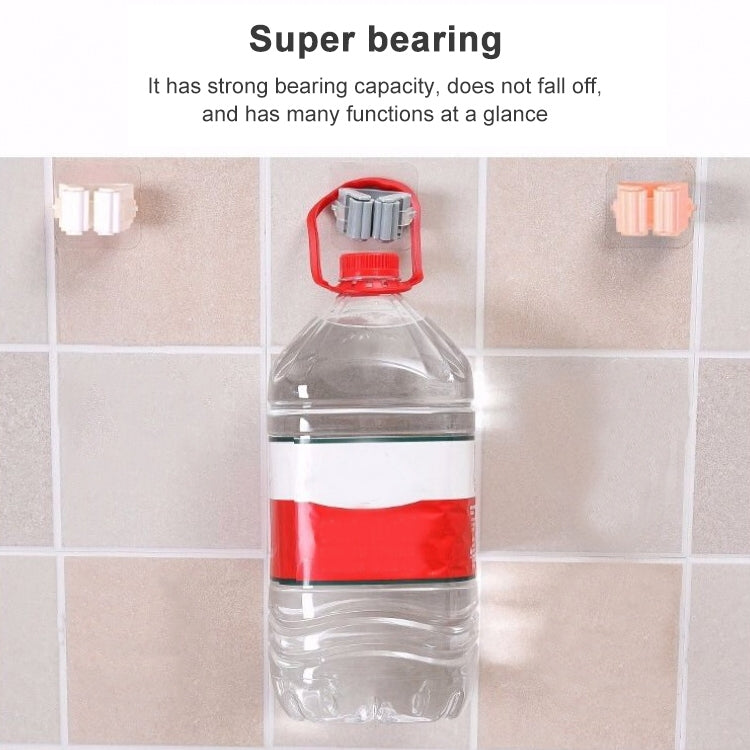 拖把架壁掛式收納架 家用廚房衛生間粘貼式收納掃帚衣架夾子掛架