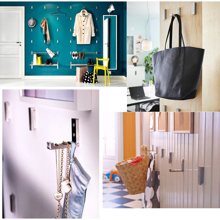 可摺疊衣架衣帽鈎裝飾浴室壁掛式掛鈎