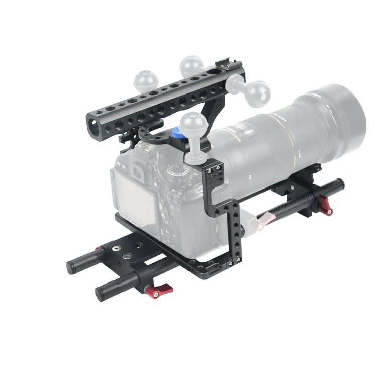 金屬兔籠手提穩定器適用於松下LUMIX GH3/GH4