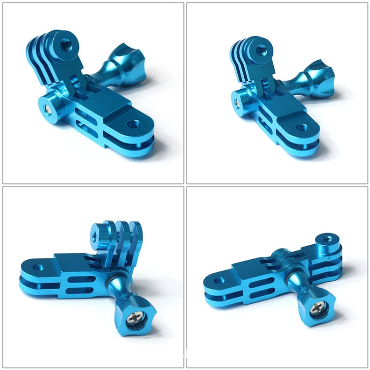 運動相機通用鋁合金三向調節臂360度轉接頭