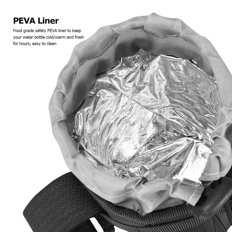 鯊虎 0.5L 自行車保溫滌綸水壺包車前包