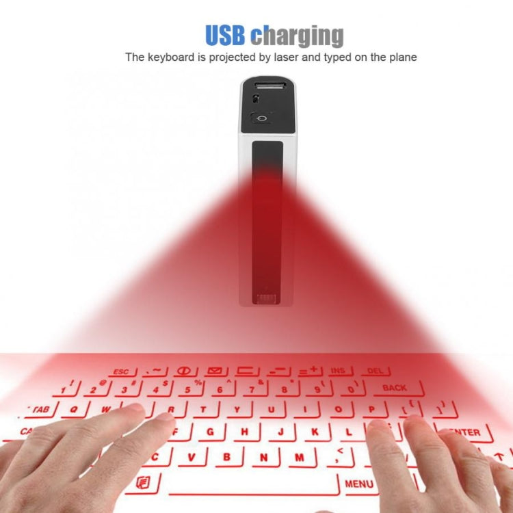 MINI F3 Bluetooth Charging Treasure Laser Virtual Projection 2 in 1 Keyboard