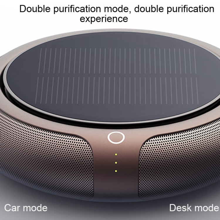 智能除甲醛霧霾負離子太陽能車載空氣凈化器