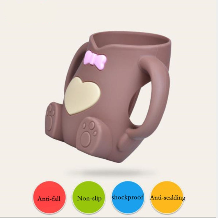 嬰兒硅膠玻璃奶瓶防摔防脹氣兒童玻璃奶瓶