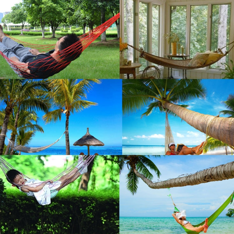 9股尼龍繩吊床便攜式野營休閑網兜吊床