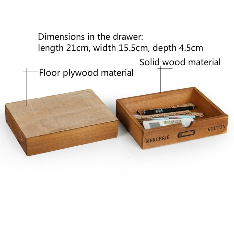 復古木製抽屜式收納櫃