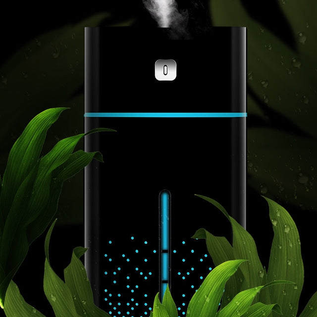 KS-600 超聲波空氣加濕器香薰精油USB擴散器LED夜燈納米霧化凈化器 1000ml