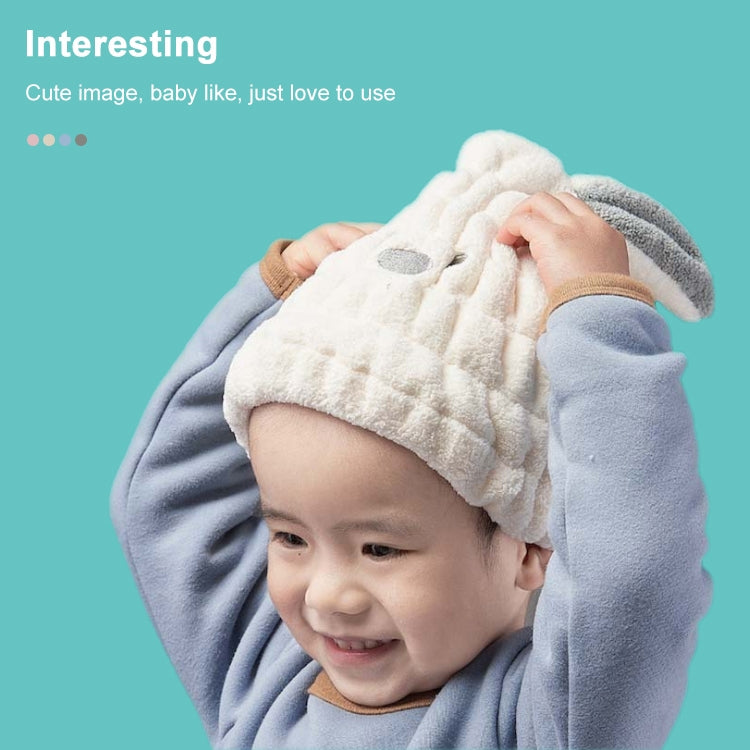 超細纖維珊瑚絨卡通快速干發帽