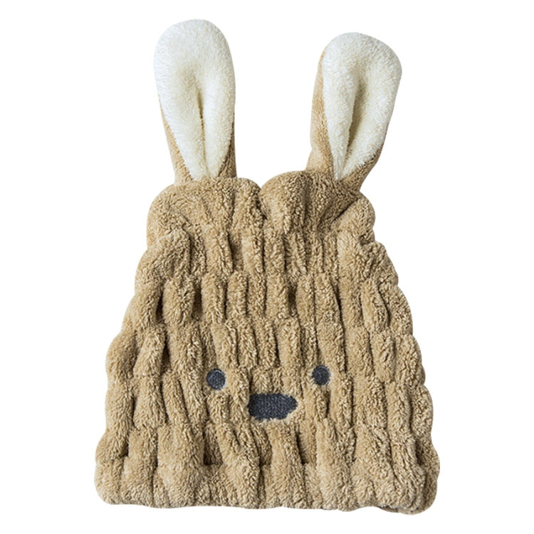 超細纖維珊瑚絨卡通快速干發帽