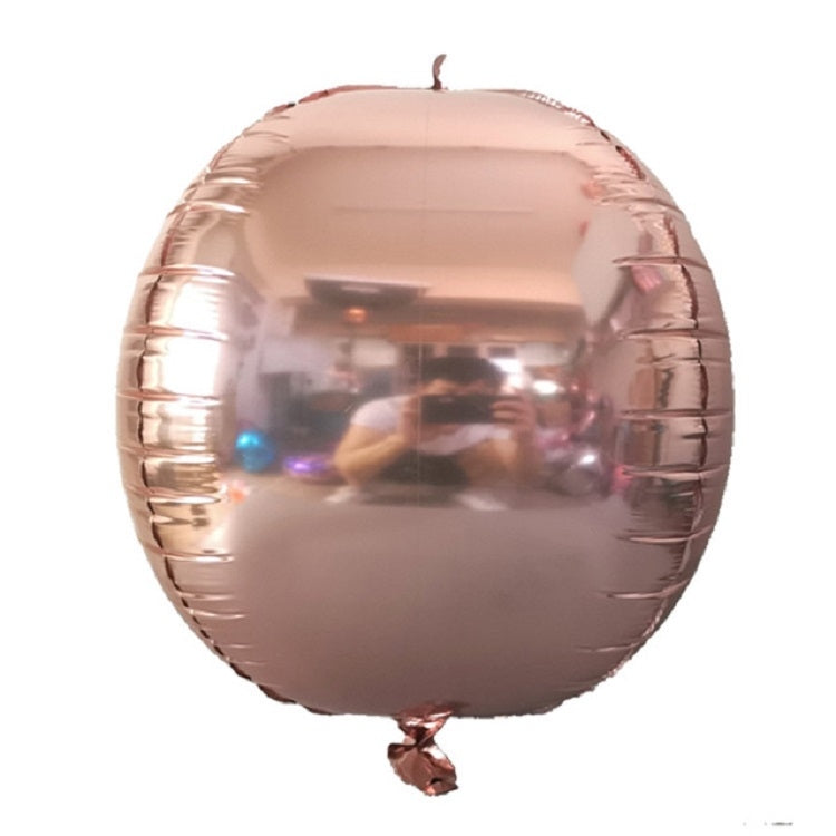 節日派對婚慶裝飾布置4D彩色正圓鏡面氣球