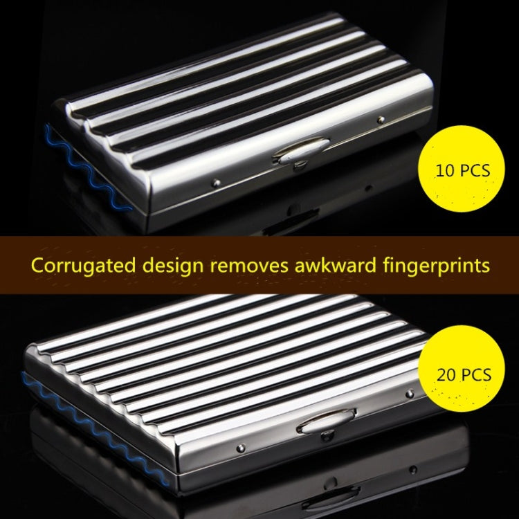 雙槍銅製瓦楞煙盒水波紋煙夾