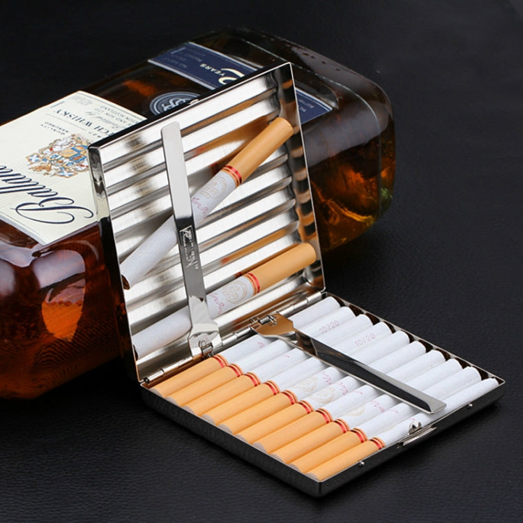 雙槍銅製瓦楞煙盒水波紋煙夾