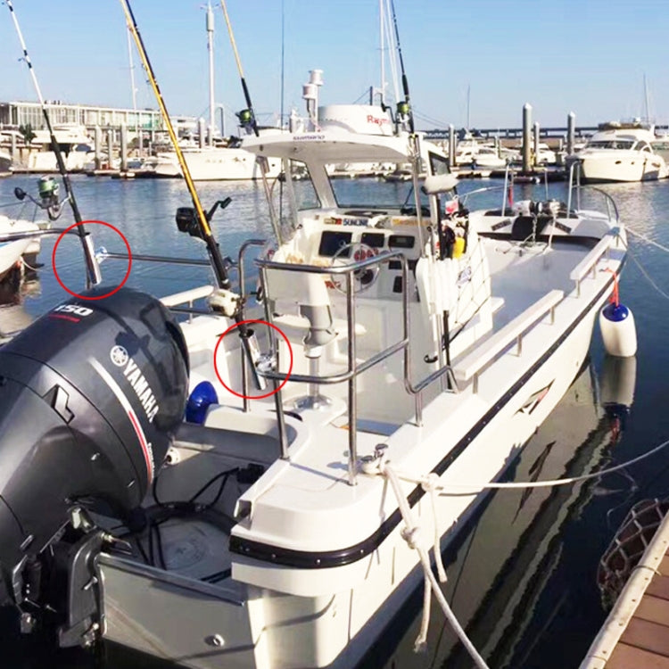 BSET MATEL 船用五金316不銹鋼魚竿座遊艇海釣支架