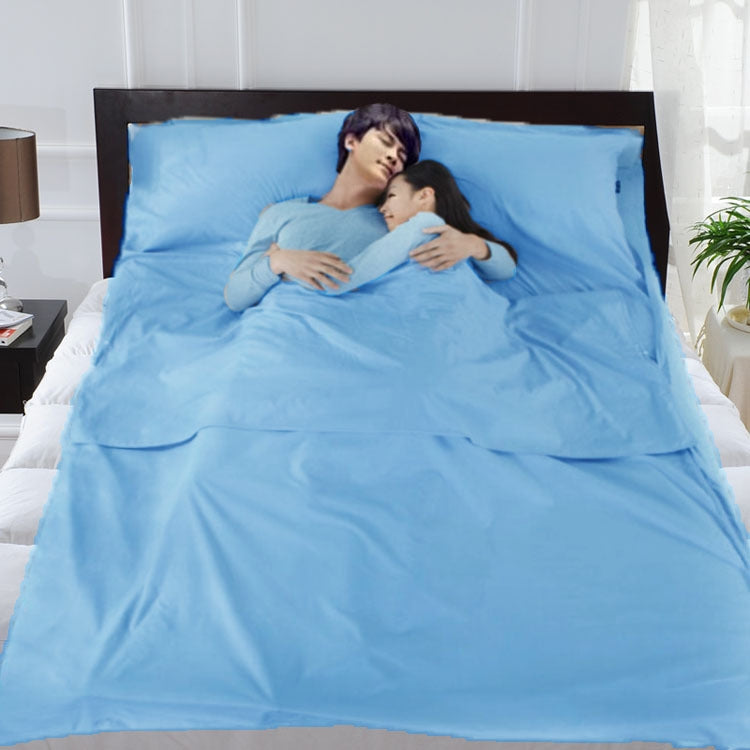 便攜酒店純色信封隔臟睡袋內膽 ，顏色隨機