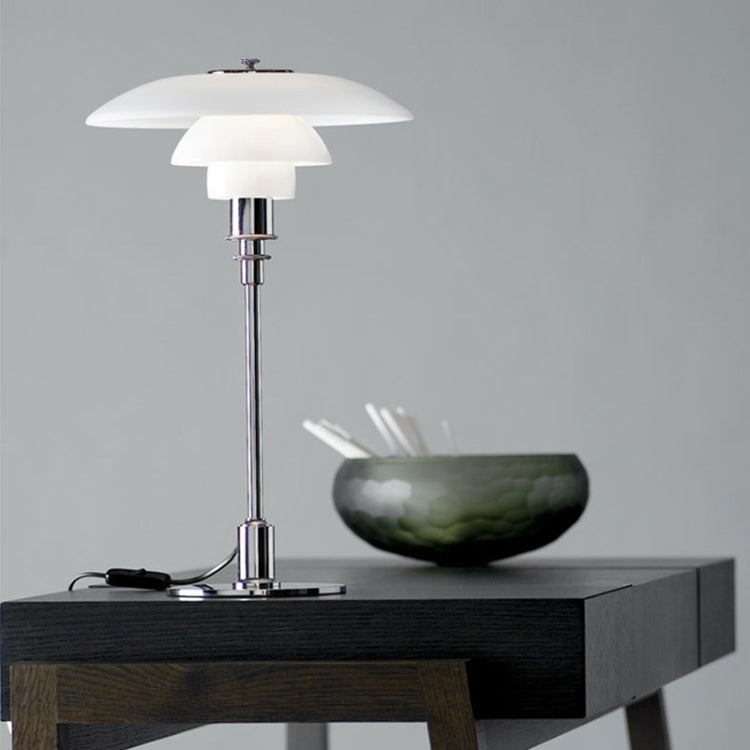 220V 小號E14 大號 E27金屬玻璃檯燈LED設計閱讀燈卧室床頭書房燈具