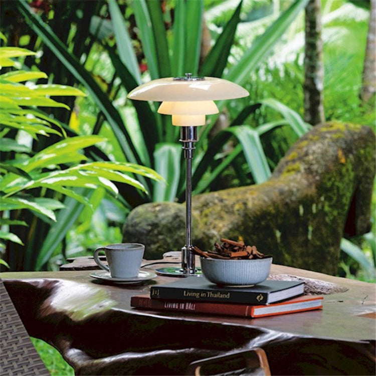 220V 小號E14 大號 E27金屬玻璃檯燈LED設計閱讀燈卧室床頭書房燈具
