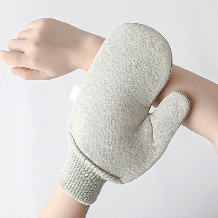 純色雙面柔膚防滑手套沐浴刷