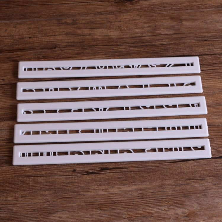 5個裝 俄文字母軟糖模具 壓花糖工藝字母模蛋糕甜點裝飾DIY烤盤工具