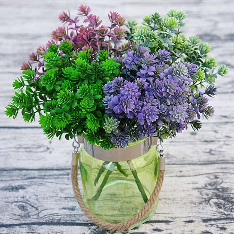 6枝一賣 仿真植物觀音草仿塑料花家居植物擺件