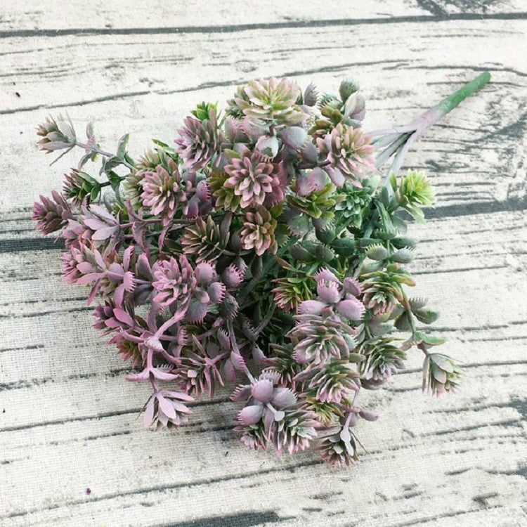 6枝一賣 仿真植物觀音草仿塑料花家居植物擺件