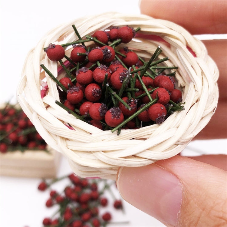 10個賣 1:12 迷你屋水果仿真山楂廚房傢具配件