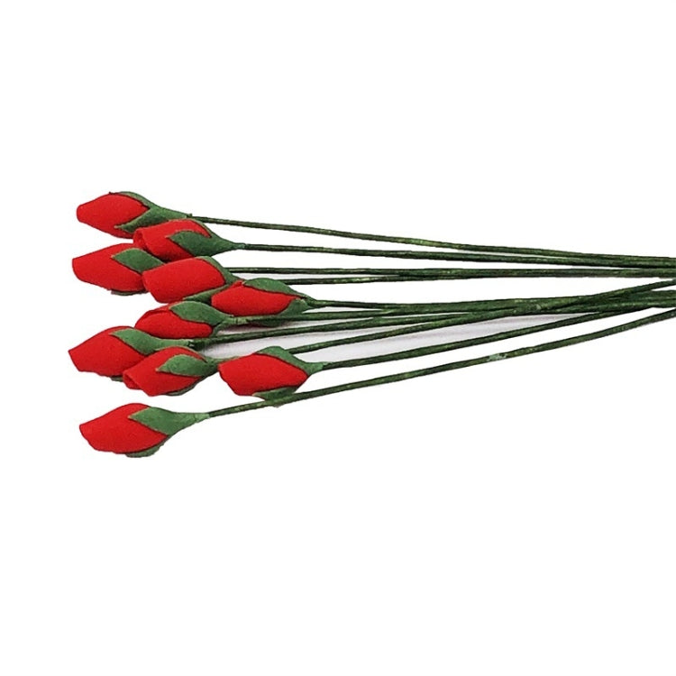 10朵賣 1:12迷你娃娃屋傢具花園客廳仿真玫瑰骨朵