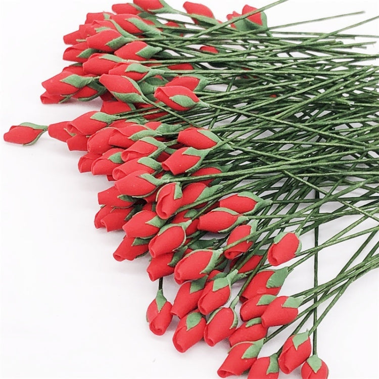 10朵賣 1:12迷你娃娃屋傢具花園客廳仿真玫瑰骨朵